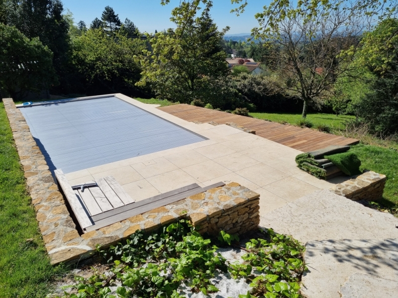 Création d'une terrasse en bois Ipé - Saint Cyr au Mont d'Or