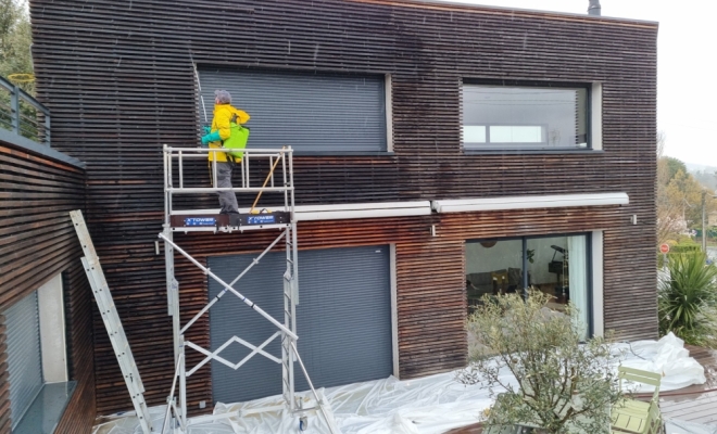 Entretien de bardage bois à Champagne-au-Mont-d'Or