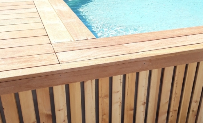 Création d'une terrasse bois pour piscine à Brignais 