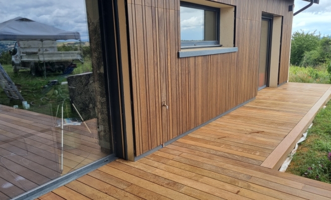 création d'une magnifique terrasse en bois Ipé à l'Arbresle