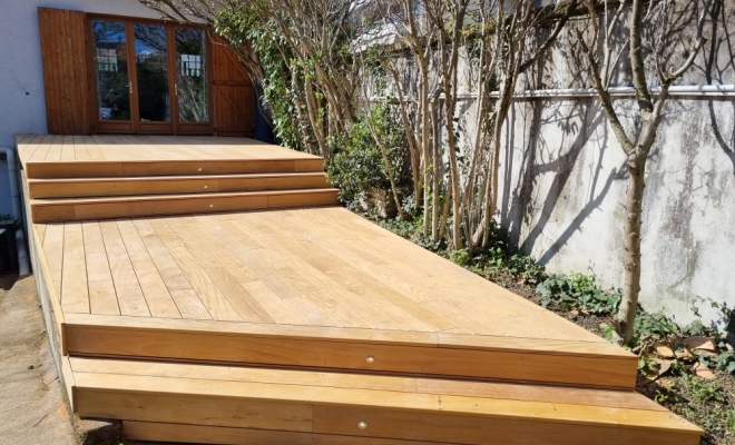 Terrasse en bois exotique Garapa - Lyon 5, Lyon, BCR